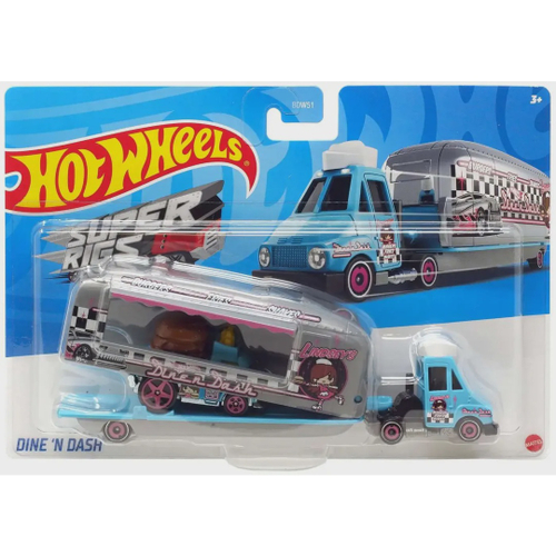 Caminhão de Transporte Hot Wheels com Carrinho - Super Rigs