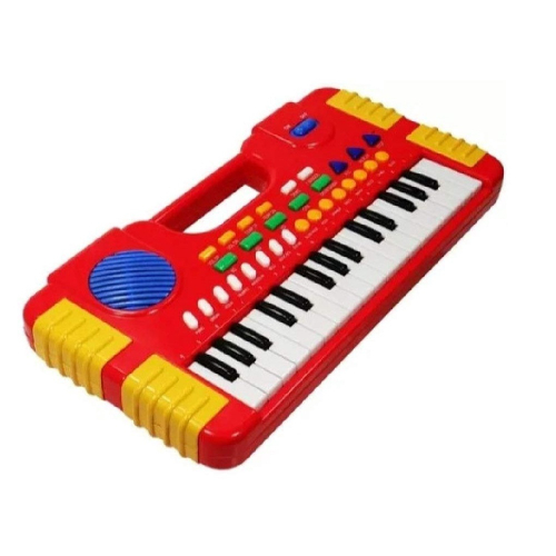 Brinquedo Teclado Piano Infantil 32 Teclas Com Microfone (ROSA)