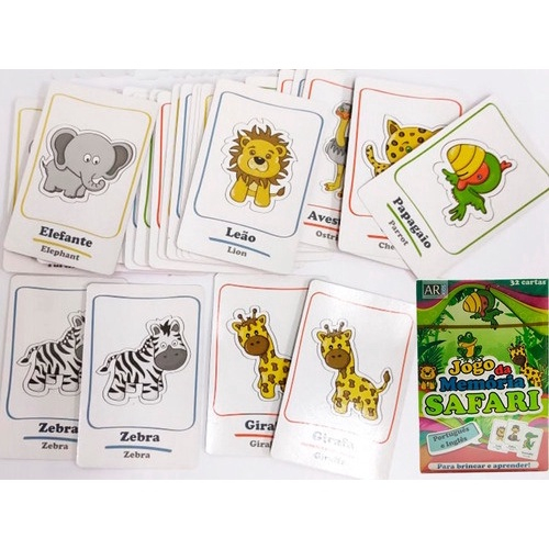 Jogo Memoria 32 Cartas AR Kids - Lojas Tem