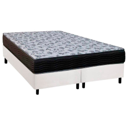 Cama Box Queen: Colchão Anatômico Ortobom D33/EP Fort Tech iso 100 + Base crc Courano White(158x198) é boa?