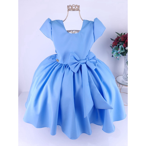 Vestido Princesa Cinderela Aniversário Azul 4 ao 10 em Promoção na  Americanas