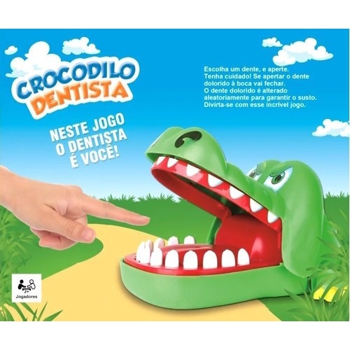 Jogo infantil crocodilo jacare dentista acerte O dente polibrinq em  Promoção na Americanas