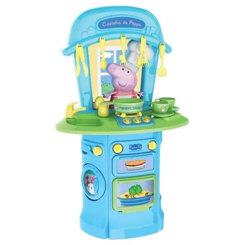 Brinquedo Casa Peppa Pig Quarto Sala Cozinha Banheiro Movéis