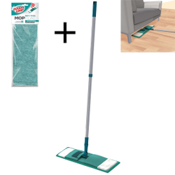 Mop Flat Rodo Limpa Piso Madeira Cabo Giratório + Refil Flash é boa?