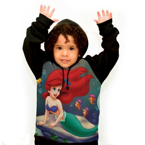 the little mermaid moletom com capuz