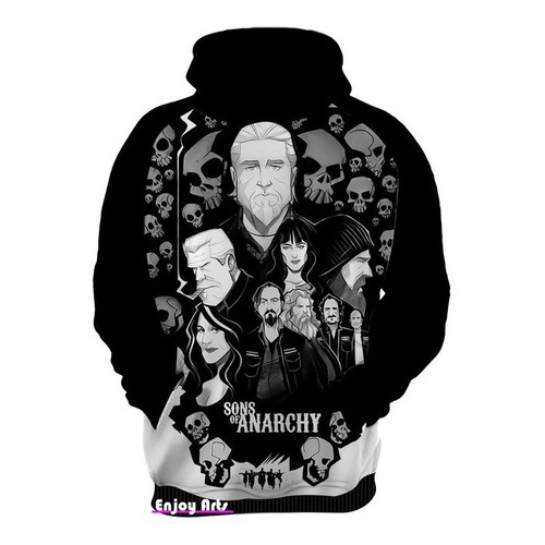 moletom com capuz with horror movie characters