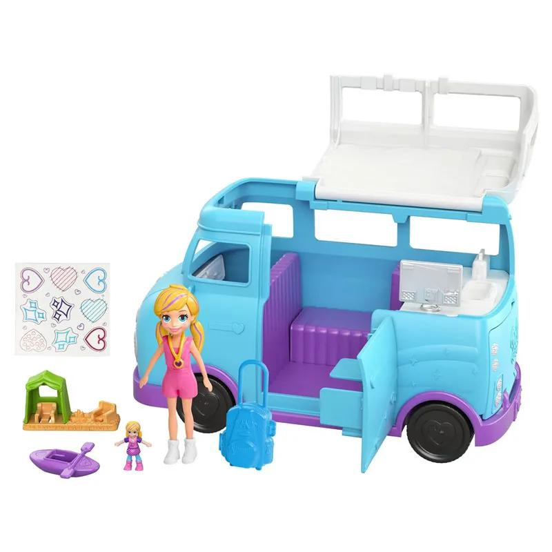 Playset Polly Pocket Carro de Acampar da Polly - Mattel