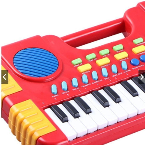 Piano Infantil 31 Teclas Vários Sons Vermelho MyMusic Center em Promoção na  Americanas