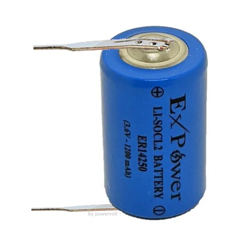 Bateria expower lithium er14250 1 2 aa 3 6v 1200mah pino pcb em