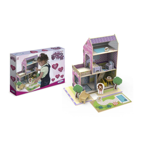 Casinha Boneca Barbie Mdf Grande + 36 Móveis + Parque no Shoptime