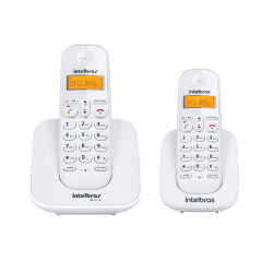Kit Telefone Sem Fio Ts 3110 + 1 Ramal Ts 3111 Branco Intelbras Menor preço em Kit Telefone Sem Fio Ts 3110 + 1 Ramal Ts 3111 Branco Intelbras