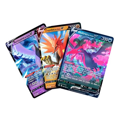 Kit Articuno V Zapdos V Moltres V Galar Reinado Arrepiante em