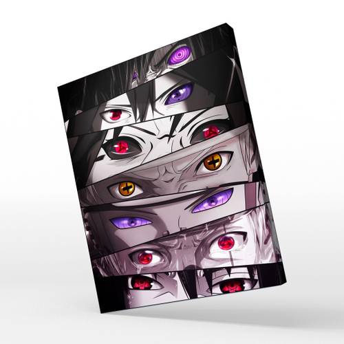 Quadro Decorativo Naruto Anime Olhos Desenho Otaku na Americanas