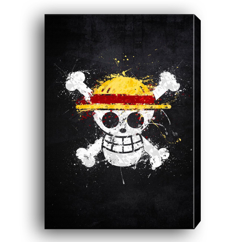 Quadro Grande Decorativo 60x40 Caveira Bandeira Luffy One Piece Para Sala E Quarto Em Promocao Ofertas Na Americanas