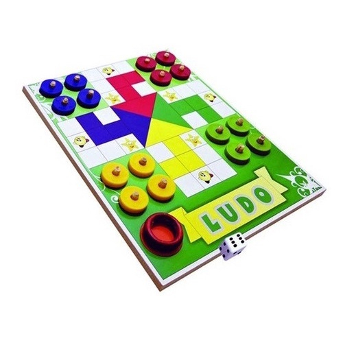 Jogo Ludo - Jogo De Tabuleiro De Madeira - Lindo!