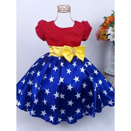 Vestido da mulher maravilha sales infantil