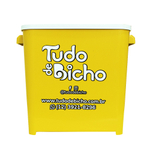 Porta Racao Tudo De Bicho 6kg - Amarelo