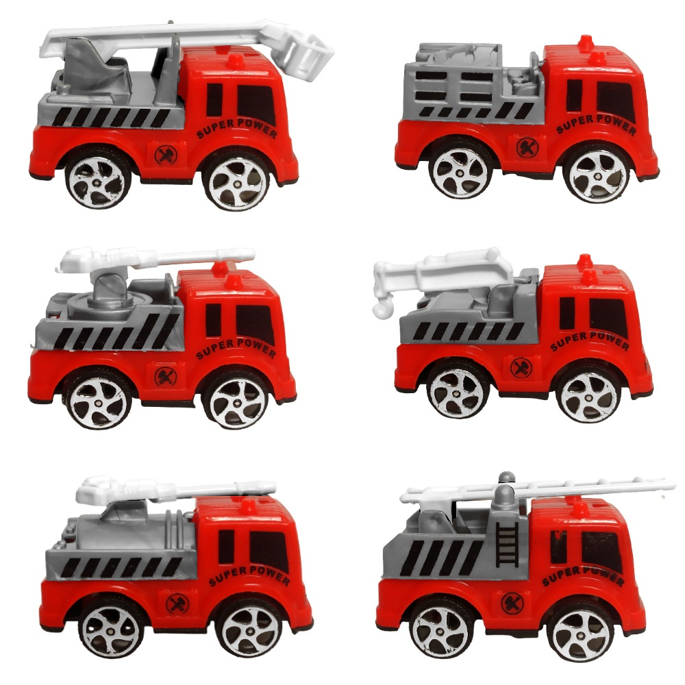 Brinquedo Caminhão Miniatura Bombeiros Resgate Vermelho A Fricção