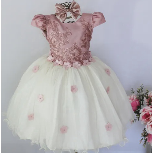 Vestido Infantil Festa Luxo Realeza Daminha Princesa Niver