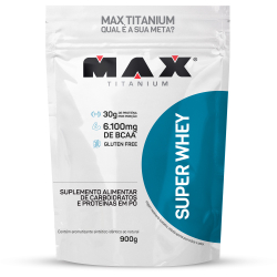 Menor preço em Super Whey Protein 900g Max Titanium - Full