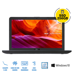 Notebook asus X543UA-GQ3430T, Intel Core i3 - 7020U, 4GB, 256GB ssd - Cinza Escuro Menor preço em Notebook asus X543UA-GQ3430T, Intel Core i3 - 7020U, 4GB, 256GB ssd - Cinza Escuro