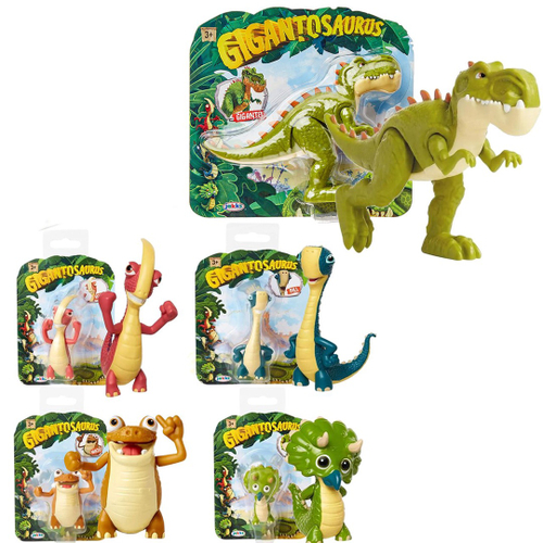 Kit Dinossauro Boneco e Moto de Brinquedo - Tem Tem Digital