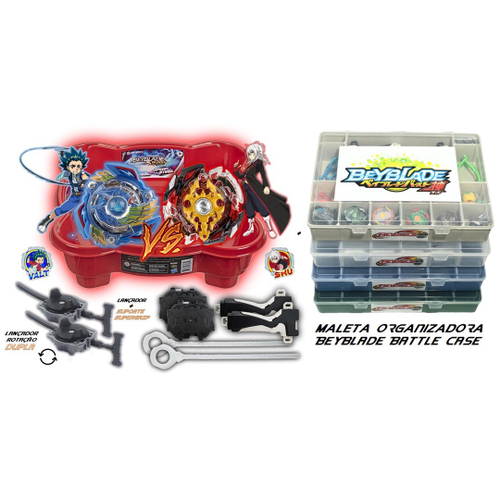 Beyblade 4 In 2 Com Luz + 4 Beyblade + 2 Lançadores Arena em Promoção na  Americanas