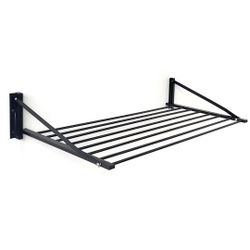 Varal Articulado De Parede 6 Varetas Aluminio 100 Cm Preto Menor preço em Varal Articulado De Parede 6 Varetas Aluminio 100 Cm Preto