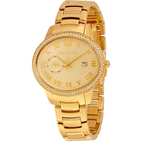 Relogio michael kors dourado best sale com pedras