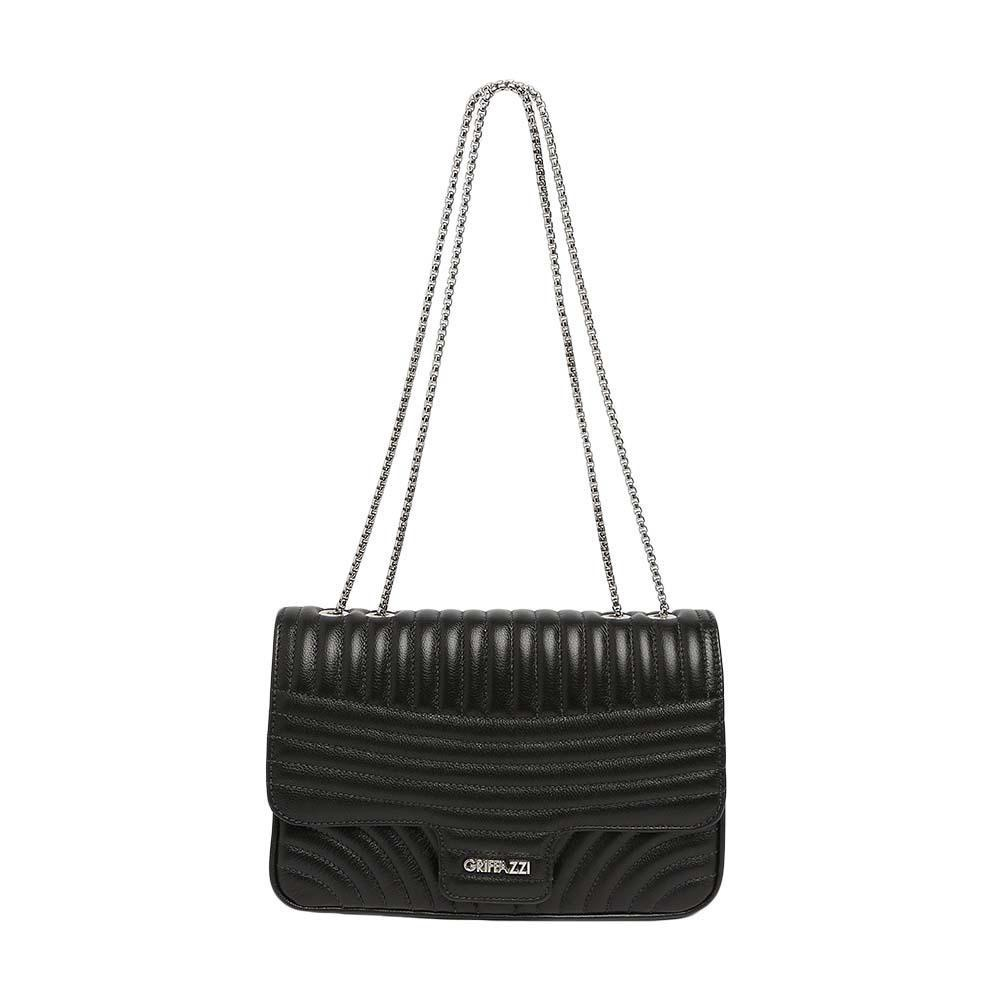 prada nappa gaufre leather chain flap bolsa