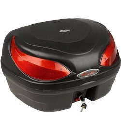 Bau Para Moto 48 Litros Vermelho Com Base Universal Glider Menor preço em Bau Para Moto 48 Litros Vermelho Com Base Universal Glider