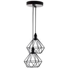 Lustre Pendente Aramado Duplo Diamante Preto é boa?