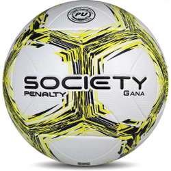 Bola De Futebol Society Gana Xxi Branco/Amarelo/Preto Menor preço em Bola De Futebol Society Gana Xxi Branco/Amarelo/Preto
