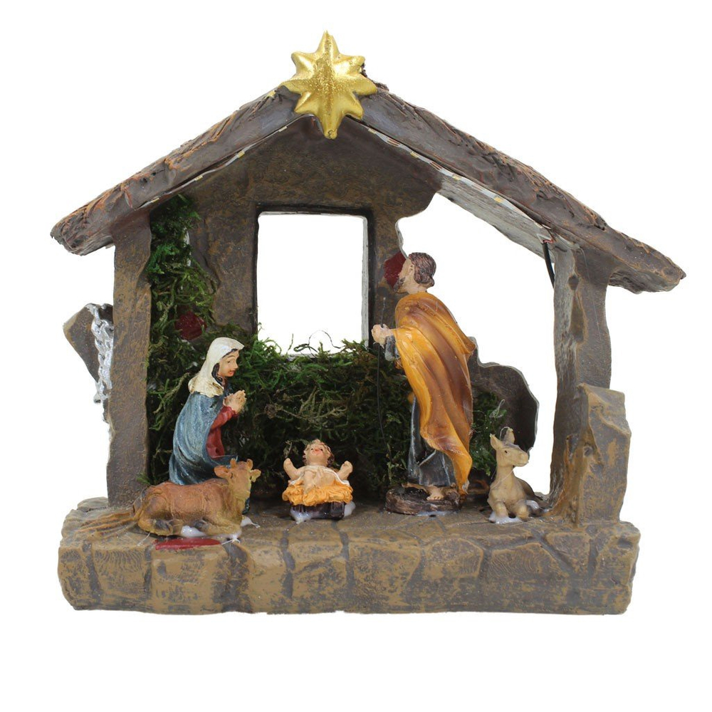 Presépio De Natal Realista Em Resina Iluminado Fita De LED 20cm em Promoção na Americanas Presépio De Natal Realista Em Resina Iluminado Fita De LED 20cm em Promoção na Americanas