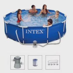 Piscina Intex 4485 Litros Estrutural com Bomba Filtrante 220v #28202 Menor preço em Piscina Intex 4485 Litros Estrutural com Bomba Filtrante 220v #28202