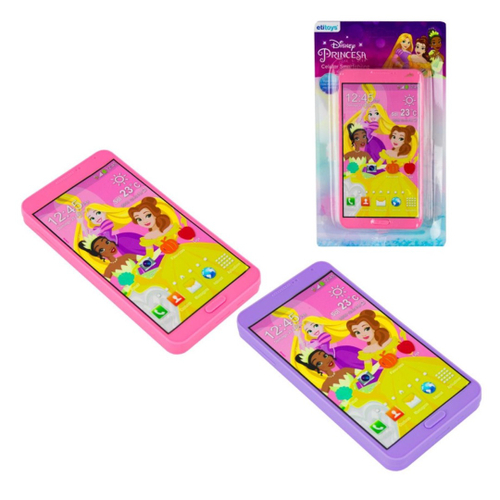 Celular Brinquedo Flip Princesa Disney Rosa Azul, Lojas Torra