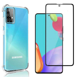 Kit Capa Anti Impacto + Película De Vidro 3D Para Galaxy A52 Menor preço em Kit Capa Anti Impacto + Película De Vidro 3D Para Galaxy A52