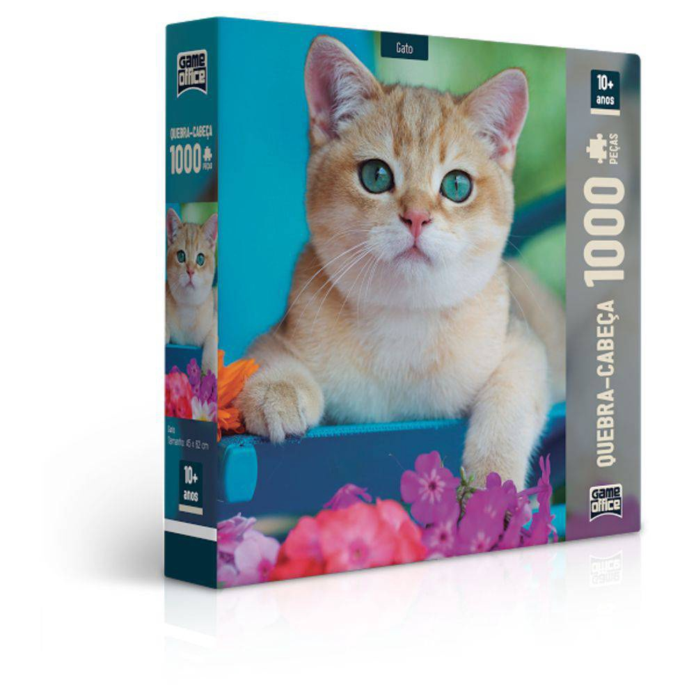 Jogo Quebra Cabeça Adoráveis Gatinhos Gato 500 peças Puzzle Grow Família  Raciocínio Divertido em Promoção na Americanas