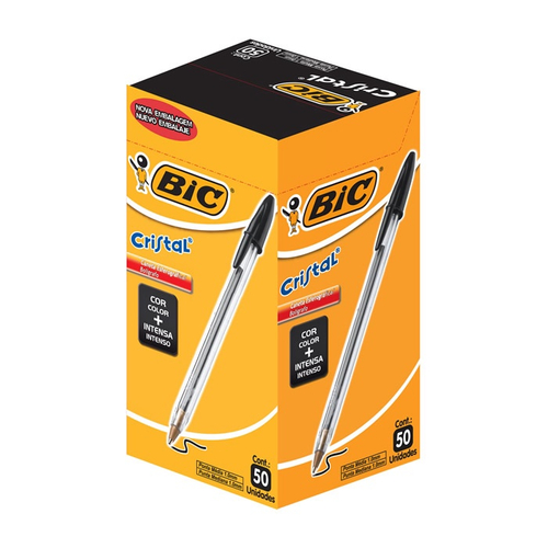 最新の激安 Cristal Bic Caneta unidades 50 com Kit Preta Americanas na トップス