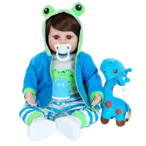 Bebe Reborn Menino 100% Silicone 57 Cm - Gael em Promoção na