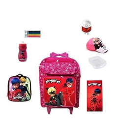 Kit Mochila Escolar Miraculous Lady Bug 8 Itens Menor preço em Kit Mochila Escolar Miraculous Lady Bug 8 Itens