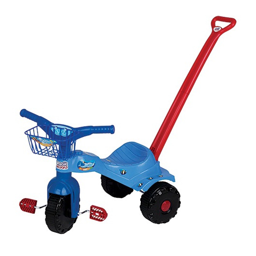 Triciclo Infantil Tico Tico Com Empurrador Motoca - Magic Toys