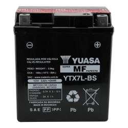 Bateria Yuasa Ytx7L-Bs 6Ah Twister Tornado Lead Cb 300 Fazer Menor preço em Bateria Yuasa Ytx7L-Bs 6Ah Twister Tornado Lead Cb 300 Fazer