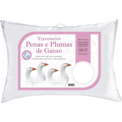 Travesseiro Daune Penas e Plumas de Ganso 50x70cm Promoção Menor preço em Travesseiro Daune Penas e Plumas de Ganso 50x70cm Promoção