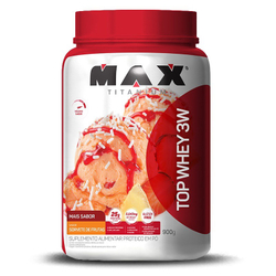 Menor preço em Top Whey Mais Sabor 900g sorvete de frutas Max Titanium