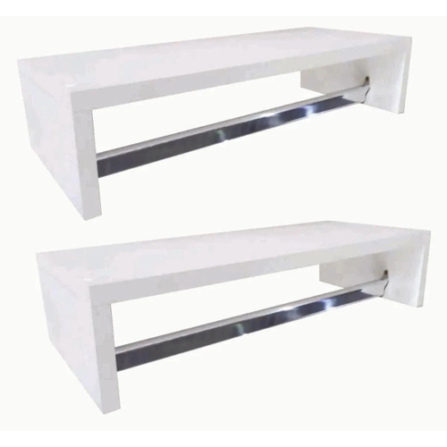 Kit 2 Araras De Parede 50Cm Loja Roupa Cabide Reforçada Top Menor preço em Kit 2 Araras De Parede 50Cm Loja Roupa Cabide Reforçada Top