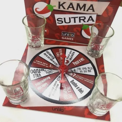 Jogo Roleta Shot Kama Sutra Tequila Namoro Casal - Unika