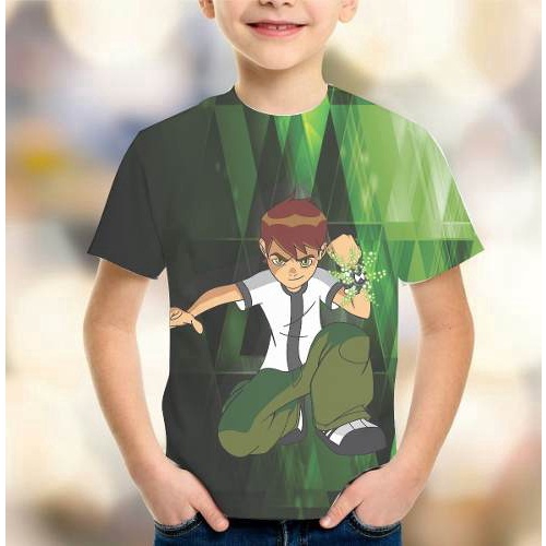 Ben 10 omniverse verde e preto T-Shirt t-shirt preto t camisa