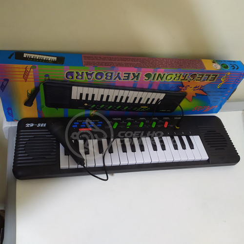 Teclado Infantil Piano Brinquedo Musical Com Karaoke E Microfone