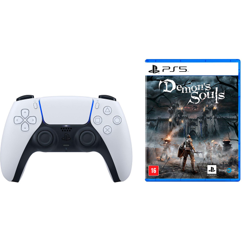 Controle Dualsense Playstation 5 + Game Demons Souls - PS5 na